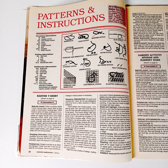 Country Handcrafts April May 1995 32 Various Craft Projects 68 Pages - Picture 7 of 8